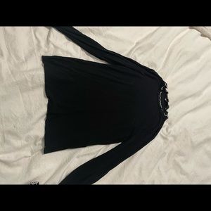 mockneck long sleeved shirt